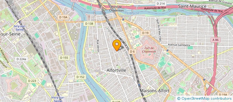 localisation de l'entreprise MONSIEUR JOEFFREY DELARUE à ALFORTVILLE