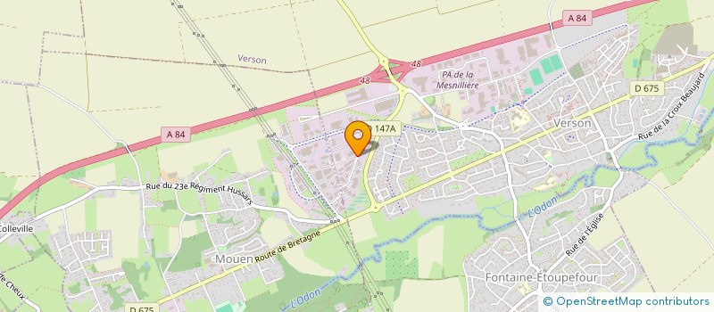 localisation de l'entreprise MONSIEUR JOEL ADELAKOUN  VERSON