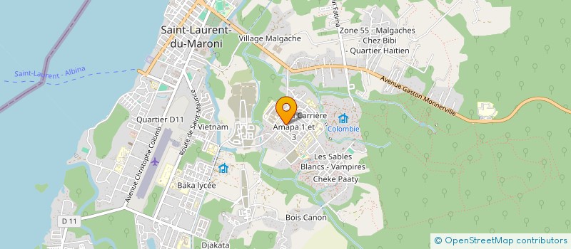 localisation de l'entreprise MONSIEUR JOEL AGWENTIE à SAINT-LAURENT-DU-MARONI
