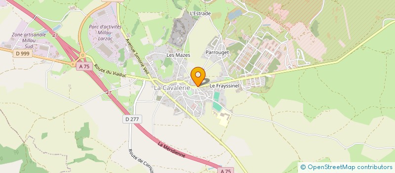 localisation de l'entreprise MONSIEUR JOEL ALBAGNAC  LA CAVALERIE