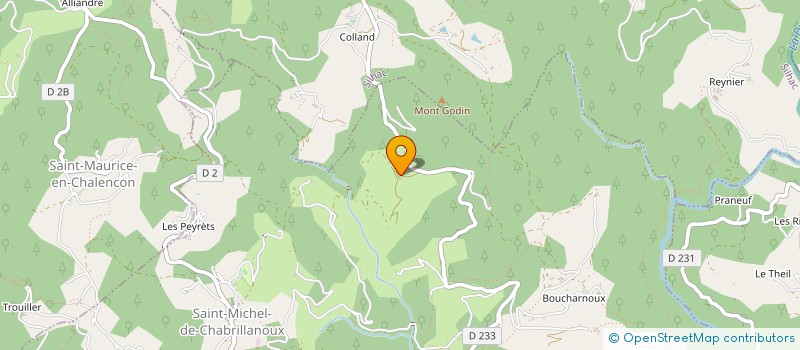 localisation de l'entreprise MONSIEUR JOEL ALBERT  SAINT-MICHEL-DE-CHABRILLANOUX