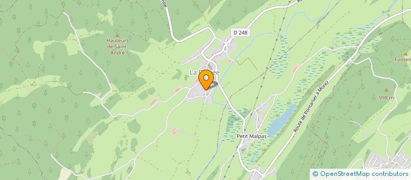 localisation de l'entreprise MONSIEUR JOEL ANDRE  LES GRANGETTES