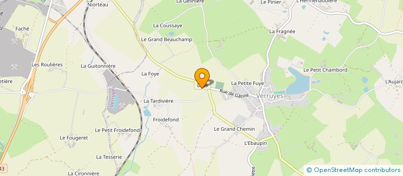 localisation de l'entreprise MONSIEUR JOEL ARCHAMBAULT  MAZIERES-EN-GATINE