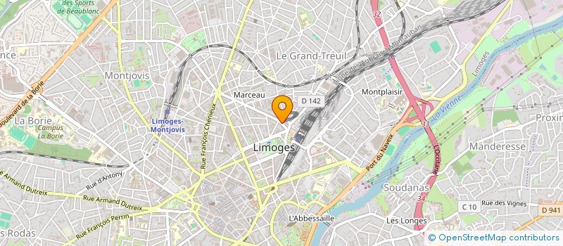 localisation de l'entreprise MONSIEUR JOEL ARFEUILLERE à LIMOGES