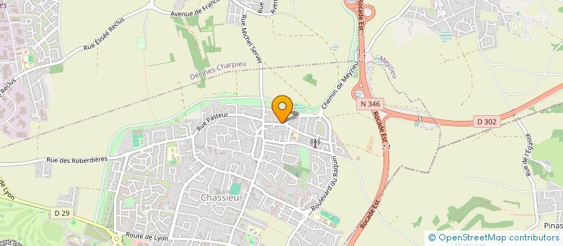 localisation de l'entreprise MONSIEUR JOEL ARPINO  CHASSIEU