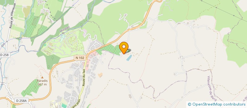 localisation de l'entreprise MONSIEUR JOEL ARSAC  SAINT-JEAN-LE-CENTENIER