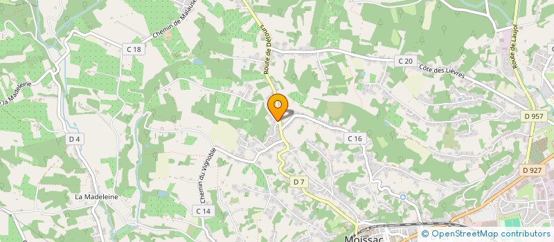 localisation de l'entreprise MONSIEUR JOEL AUBILA  MOISSAC