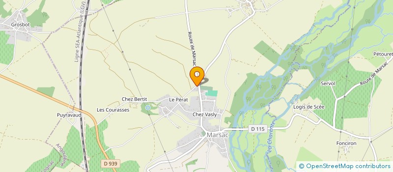 localisation de l'entreprise MONSIEUR JOEL AUDONNET à MARSAC