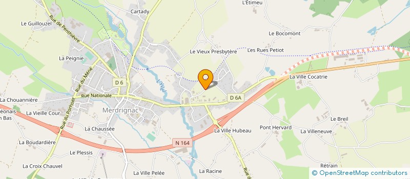 localisation de l'entreprise MONSIEUR JOEL AUDRAIN à MERDRIGNAC