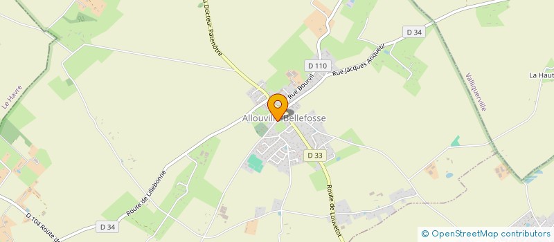 localisation de l'entreprise MONSIEUR JOEL AUVRAY  ALLOUVILLE-BELLEFOSSE