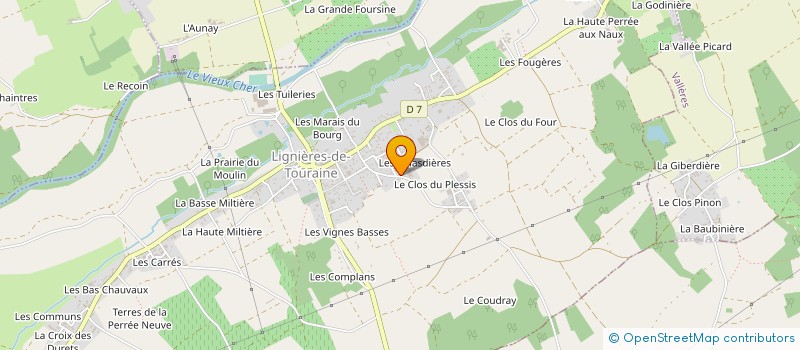 localisation de l'entreprise MONSIEUR JOEL BADILLER à LIGNIERES-DE-TOURAINE