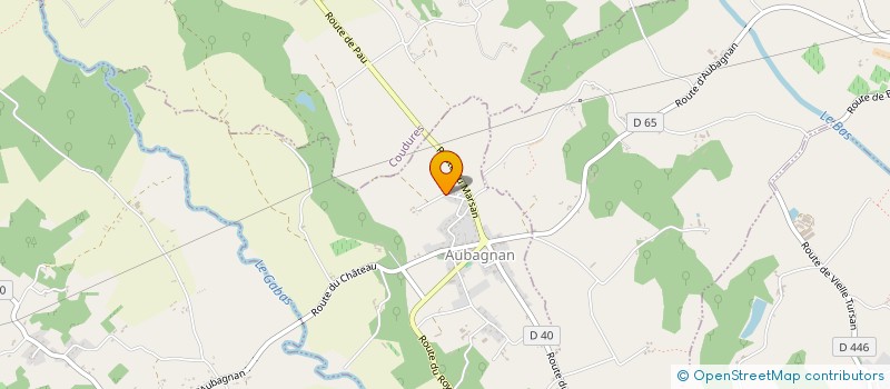 localisation de l'entreprise MONSIEUR JOEL BAILLE  AUBAGNAN