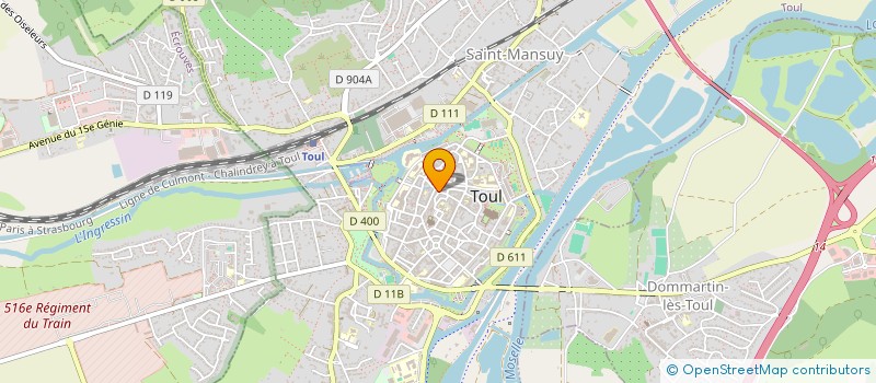 localisation de l'entreprise MONSIEUR JOEL BAINVILLE  TOUL