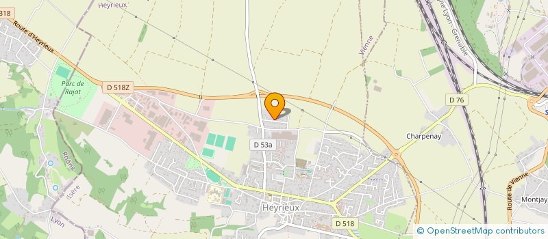 localisation de l'entreprise MONSIEUR JOEL BALLEIN  HEYRIEUX