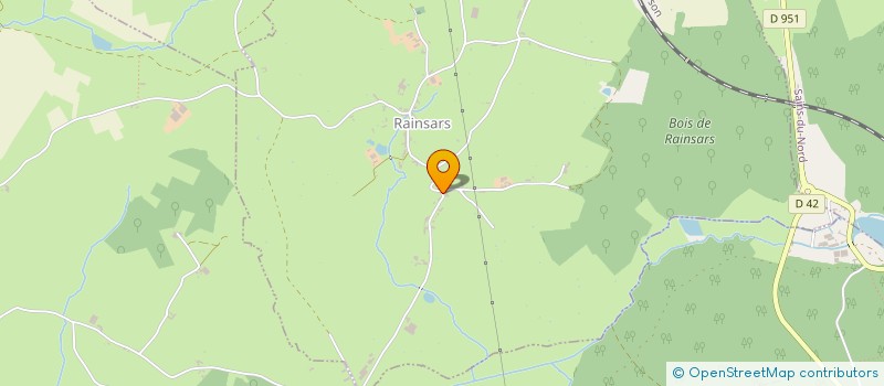 localisation de l'entreprise MONSIEUR JOEL BALLEUX  RAINSARS