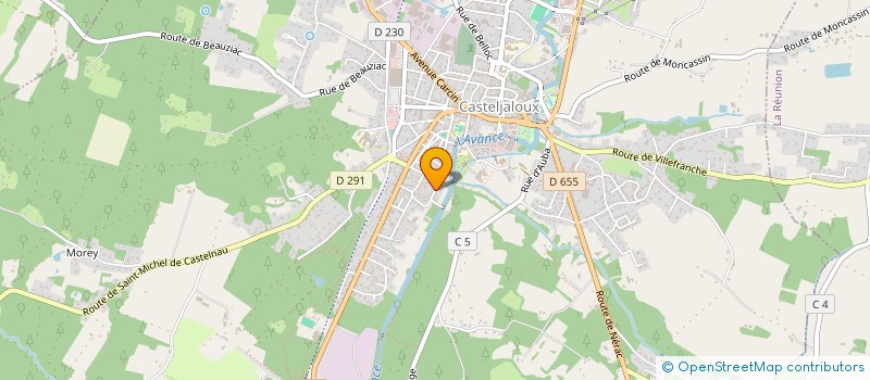 localisation de l'entreprise MONSIEUR JOEL BARBERIN  CASTELJALOUX