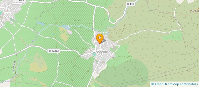 localisation de l'entreprise MONSIEUR JOEL BARRAL  VENDEMIAN