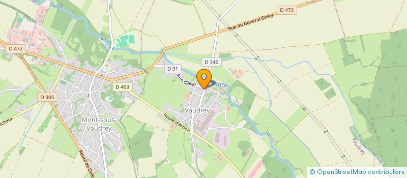 localisation de l'entreprise MONSIEUR JOEL BARTHELET  VAUDREY