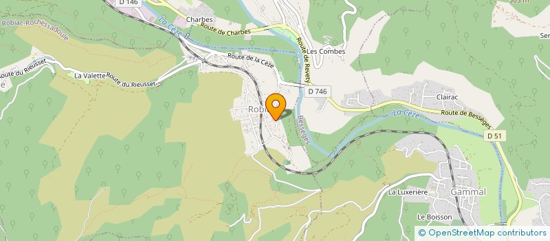 localisation de l'entreprise MONSIEUR JOEL BASTIDE  ROBIAC-ROCHESSADOULE