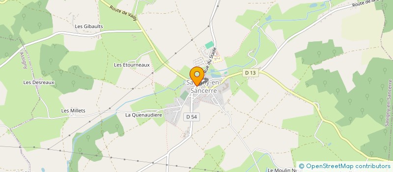 localisation de l'entreprise MONSIEUR JOEL BAUDET à SAVIGNY-EN-SANCERRE