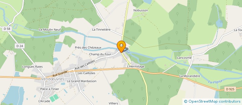 localisation de l'entreprise MONSIEUR JOEL BEAUDOIN à VILLEGOUIN