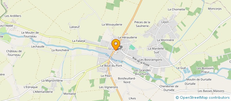localisation de l'entreprise MONSIEUR JOEL BEAUFILS à MARTIZAY
