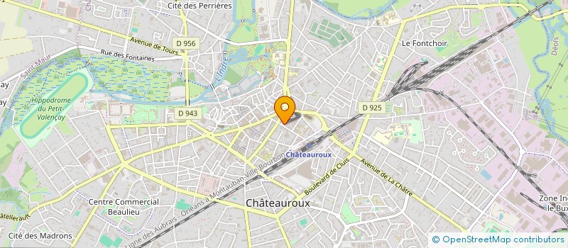 localisation de l'entreprise MONSIEUR JOEL BEDOUET à CHATEAUROUX