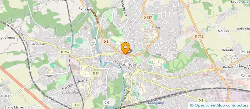 localisation de l'entreprise MONSIEUR JOEL BELLEC  GUINGAMP