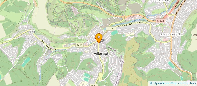 localisation de l'entreprise MONSIEUR JOEL BELLINI  VILLERUPT