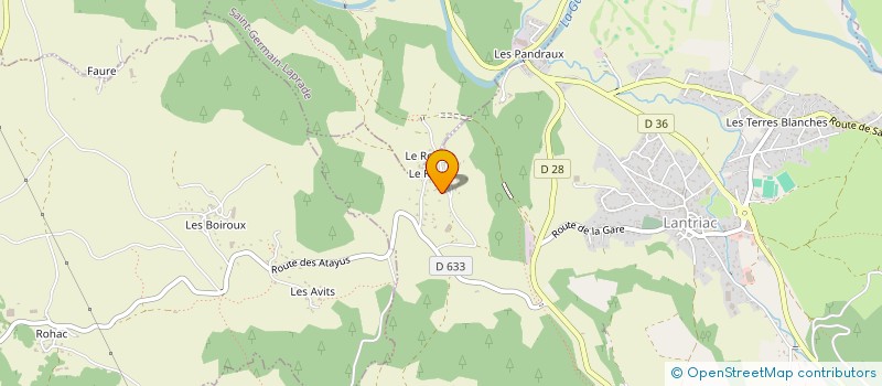 localisation de l'entreprise MONSIEUR JOEL BERGER  LANTRIAC