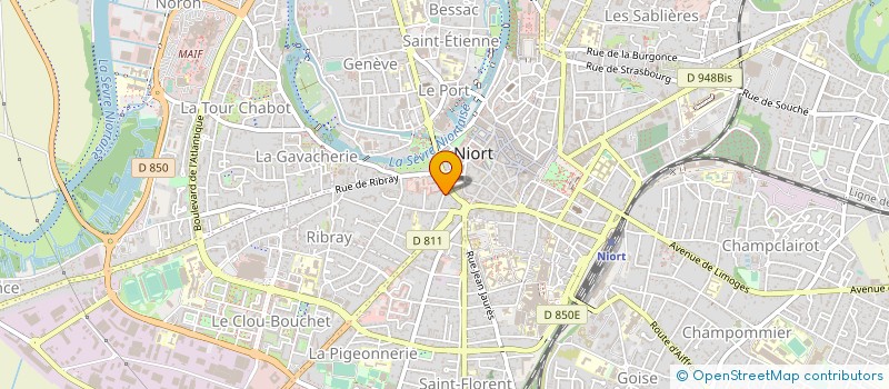 localisation de l'entreprise MONSIEUR JOEL BERGERON  NIORT