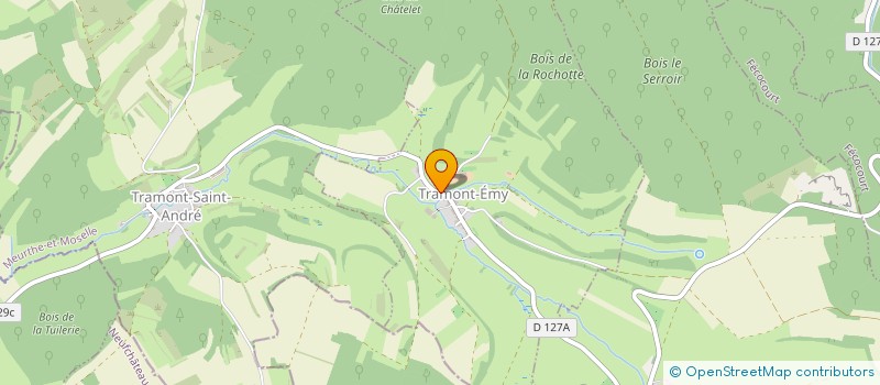 localisation de l'entreprise MONSIEUR JOEL BERNARD  TRAMONT-EMY