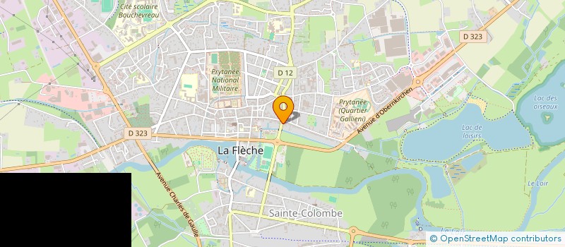 localisation de l'entreprise MONSIEUR JOEL BERT  LA FLECHE