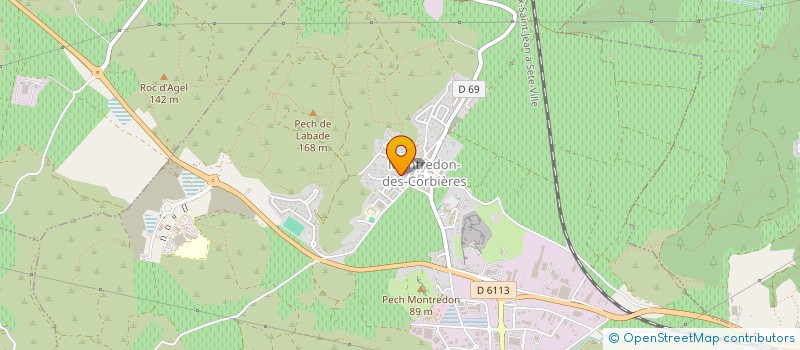 localisation de l'entreprise MONSIEUR JOEL BERT  MONTREDON-DES-CORBIERES