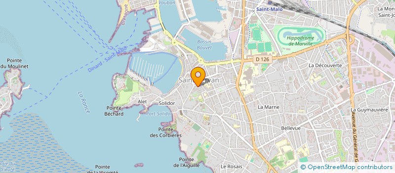 localisation de l'entreprise MONSIEUR JOEL BERTAUX  SAINT-MALO