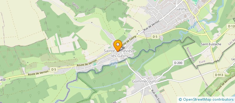 localisation de l'entreprise MONSIEUR JOEL BERTHELOT  SAINTE-GENEVIEVE-LES-GASNY