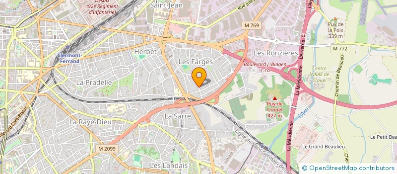 localisation de l'entreprise MONSIEUR JOEL BILLAULT  CLERMONT-FERRAND