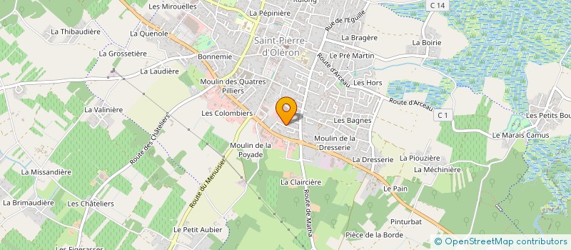 localisation de l'entreprise MONSIEUR JOEL BLANC  SAINT-PIERRE-D'OLERON