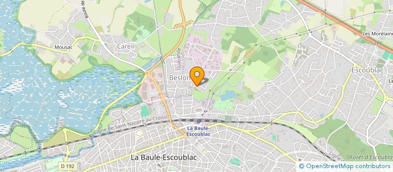 localisation de l'entreprise MONSIEUR JOEL BLOND à LA BAULE-ESCOUBLAC