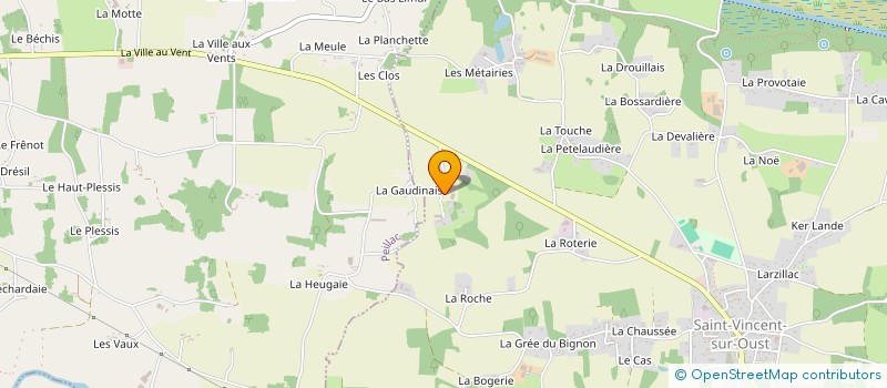 localisation de l'entreprise MONSIEUR JOEL BODIGUEL  SAINT-VINCENT-SUR-OUST