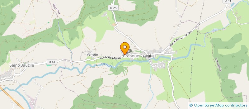 localisation de l'entreprise MONSIEUR JOEL BONNAL  BRENOUX