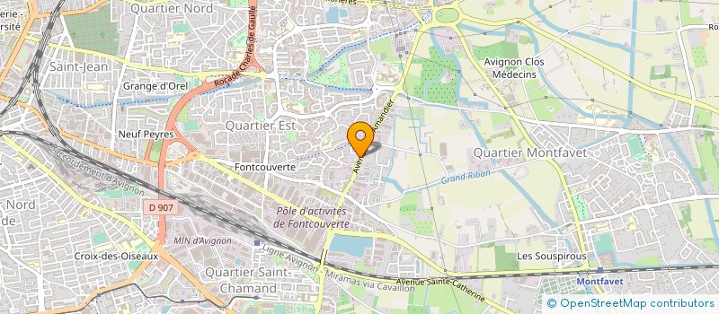 localisation de l'entreprise MONSIEUR JOEL BONNY  AVIGNON