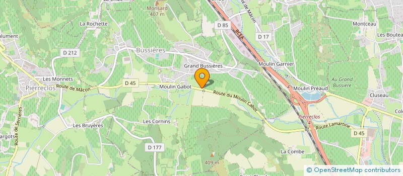 localisation de l'entreprise MONSIEUR JOEL BOSSET  BUSSIERES