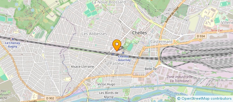 localisation de l'entreprise MONSIEUR JOEL BOTREAU  CHELLES