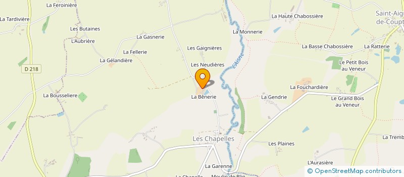 localisation de l'entreprise MONSIEUR JOEL BOUDESSEUL  JAVRON-LES-CHAPELLES