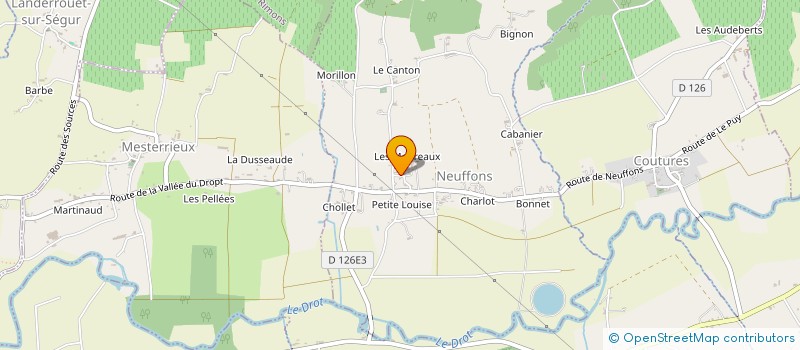 localisation de l'entreprise MONSIEUR JOEL BOUDIGUE  NEUFFONS