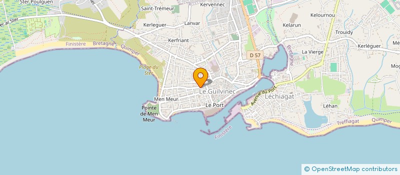 localisation de l'entreprise MONSIEUR JOEL BOUGERE à GUILVINEC