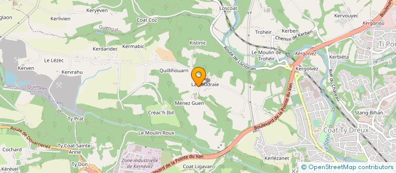 localisation de l'entreprise MONSIEUR JOEL BOULBRIA  QUIMPER