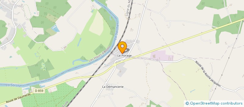 localisation de l'entreprise MONSIEUR JOEL BOURBON  MORANNES SUR SARTHE-DAUMERAY