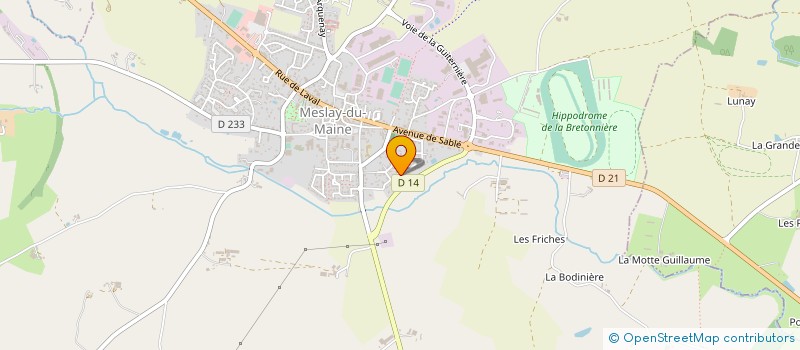 localisation de l'entreprise MONSIEUR JOEL BOUVIER à MESLAY-DU-MAINE